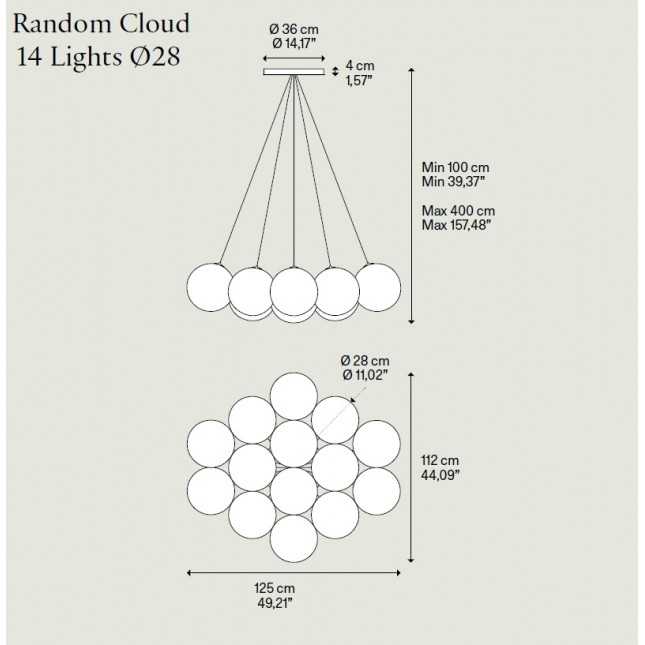 Random Cloud 14 Lights ø28